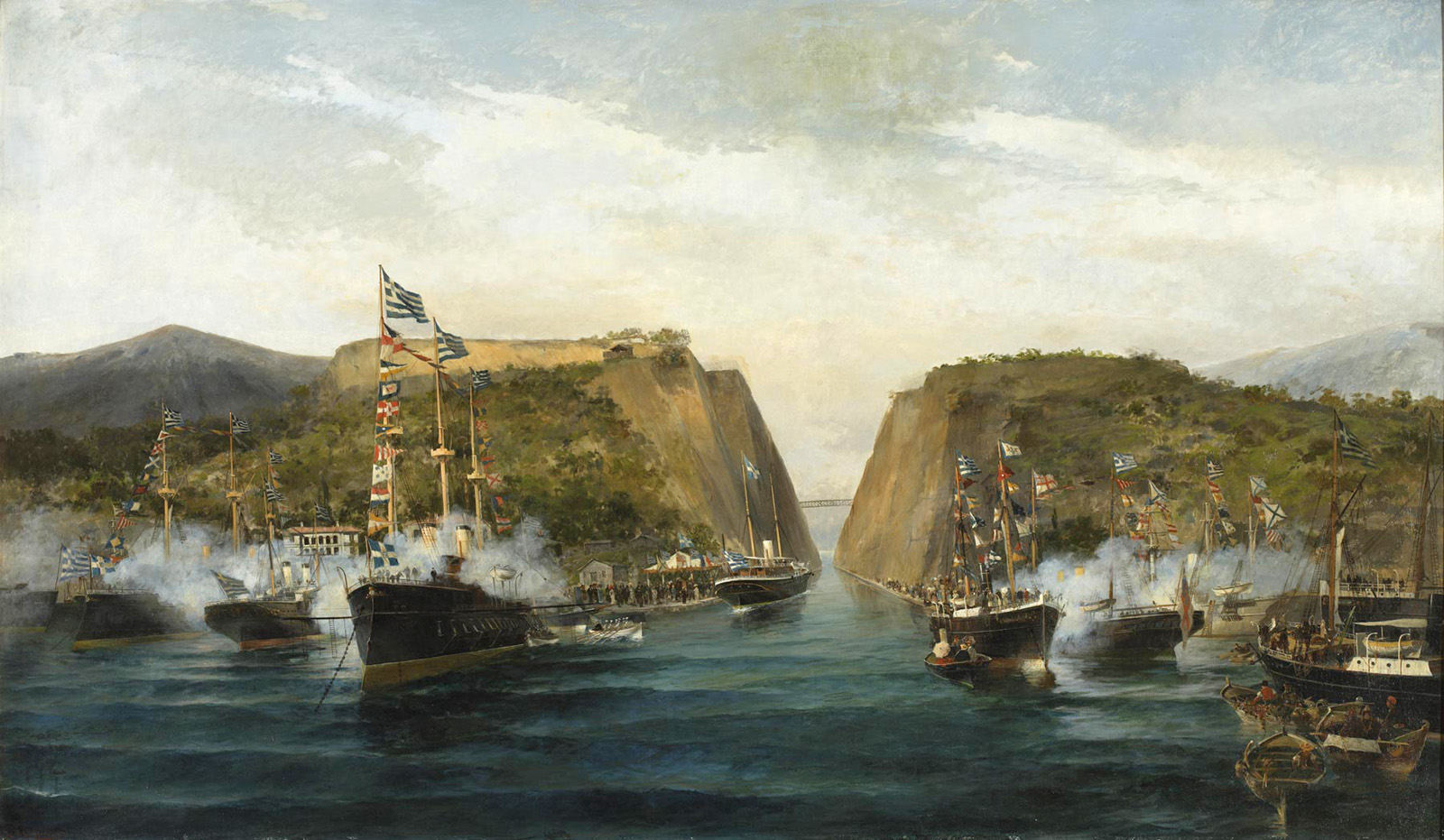 the inauguration of the corinth canal
